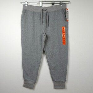 FILA Jogger Sweatpants Women's Size 2XL Gray Stretch Pockets Ribbed Cuffs